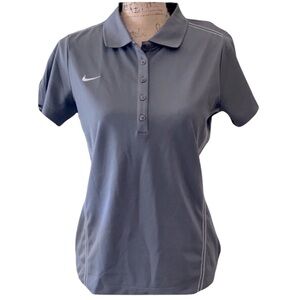 NIKE Short Sleeve Golf Polo Grey
